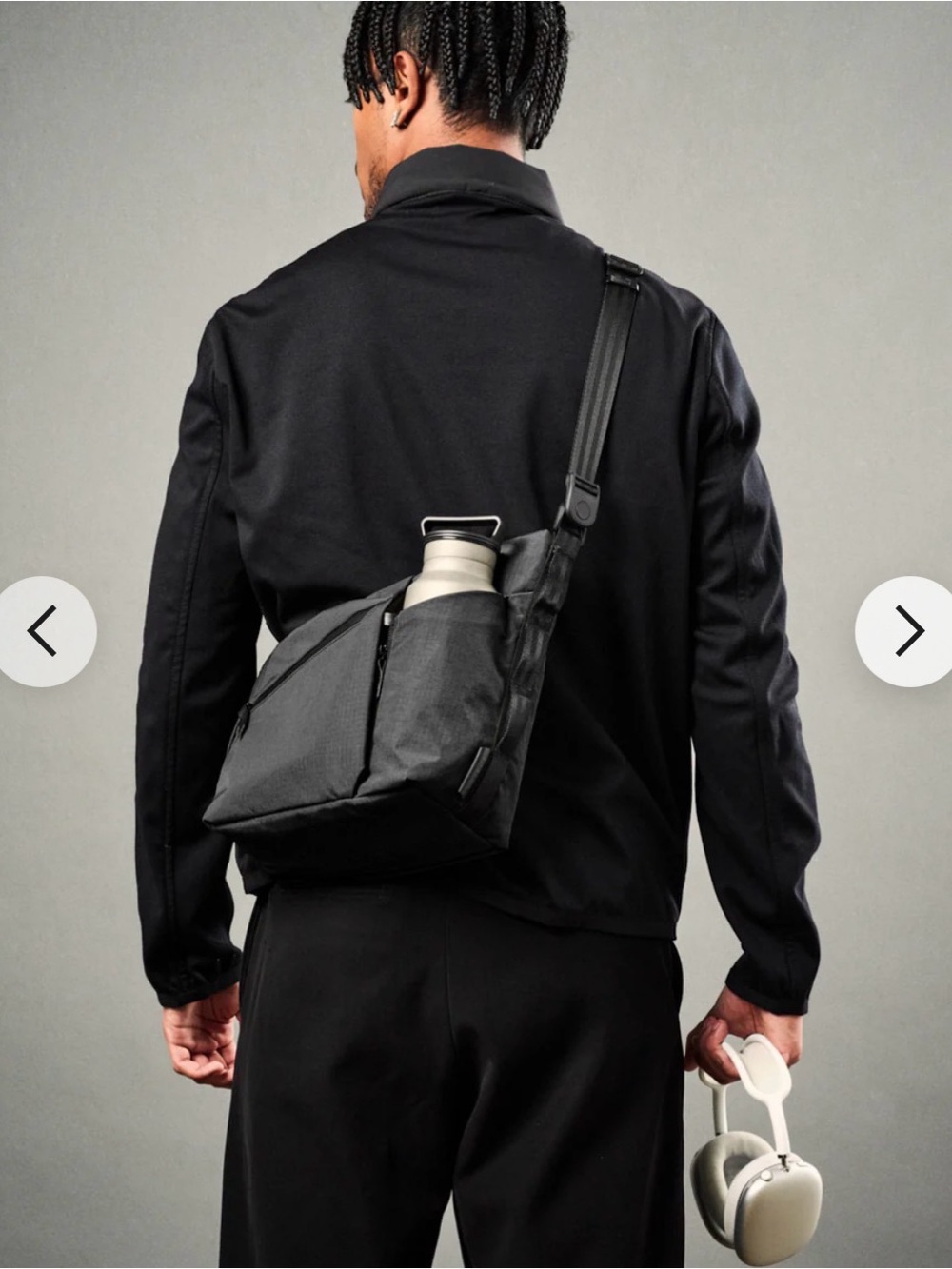 ALPAKA Flow Satchel 4L Black Axoflux 210D Crossbody Sling Bag NWT EDC Travel - Picture 3 of 11